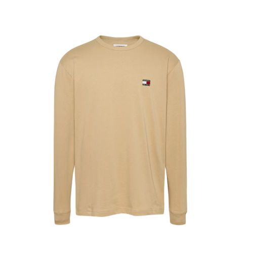 חולצה ארוכה TOMMY JEANS מידות S-XL לגברים בגוון קאמל