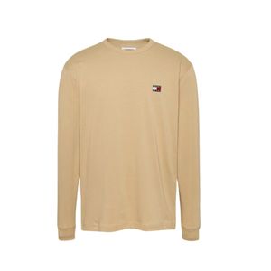 חולצה ארוכה TOMMY JEANS מידות S-XL לגברים בגוון קאמל