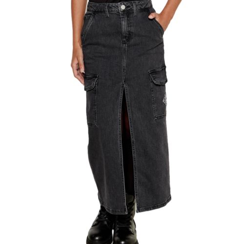 חצאית CALVIN KLEIN מידות 4-16 לילדים בגוון שחור ג'ינס