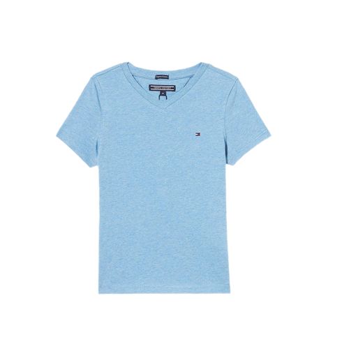 חולצה Tommy Hilfiger צווארון וי תכלת מידות 2T-16 לילדים