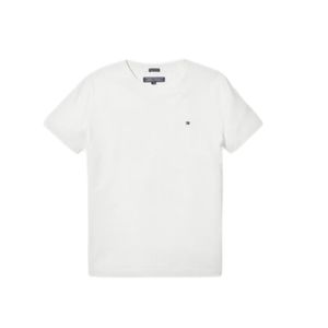 חולצה Tommy Hilfiger צווארון וי לבנה מידות 2T-16 לילדים