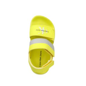 סנדל CALVIN KLEIN מידות 22-29 לילדים בגוון צהוב זוהר