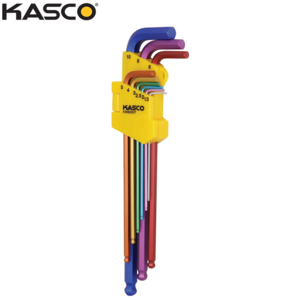 סט 9 מפתחות אלן כדורי צבעוני במחזיק מ”מ CR-V