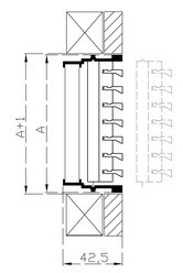 מפזר אויר קירי 100x10 מתכת(דקורר)