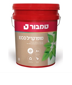 סופרקריל אקו מט לבן / פסטל 18 ליטר מבית טמבור