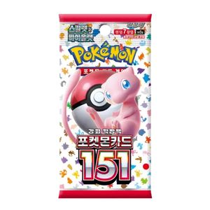 קלפי פוקימון חבילת בוסטר קוריאני 151 POKEMON  -  SCARLET AND VIOLET  -  POKEMON 151 - BOOSTER PACK (KOREAN)