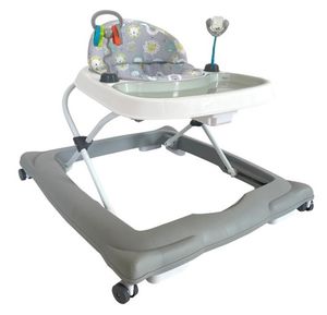 הליכון מתכוונן לתינוק עם מגש כפול ו 2 צעצועים