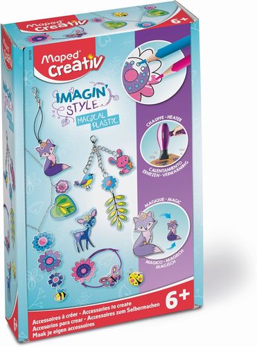 ערכת יצירה מחזיקי מפתוח Maped Creativ Imagin' Style Magical Plastic 