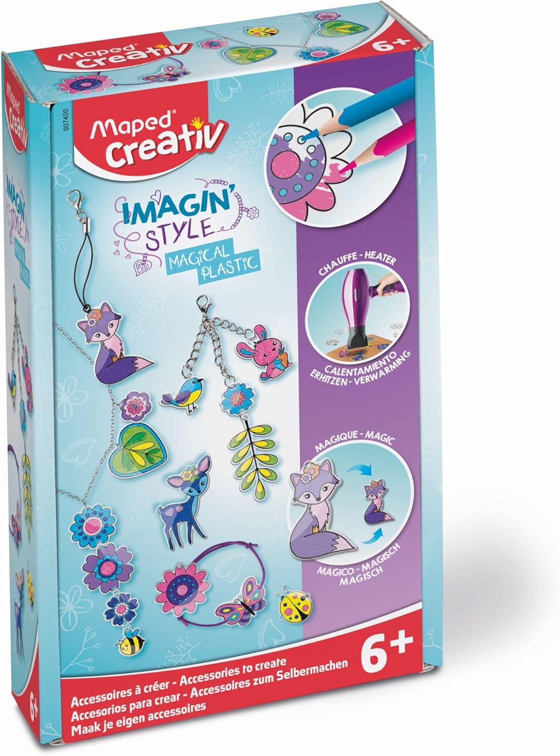 ערכת יצירה מחזיקי מפתוח Maped Creativ Imagin