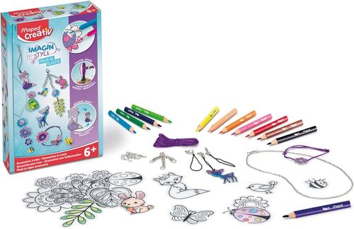 ערכת יצירה מחזיקי מפתוח Maped Creativ Imagin' Style Magical Plastic 