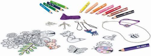 ערכת יצירה מחזיקי מפתוח Maped Creativ Imagin' Style Magical Plastic 
