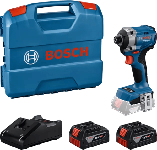 מברגת אימפקט בוש GDR 18V- 215 BOSCH כולל 2 סוללות 4ah+מטען +מזוודה
