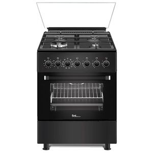 תנור משולב 60 ס"מ SOL שחור TRB-66MFT