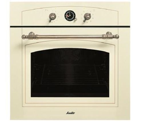 תנור בנוי חד־תאי Sauter Retro 4000C צבע קרם, רוחב 59.5 ס