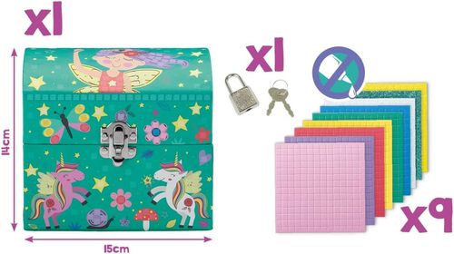 ערכת יצירה - קופסה עם מנעול MAPED CREATIV SECRET MOSAICS