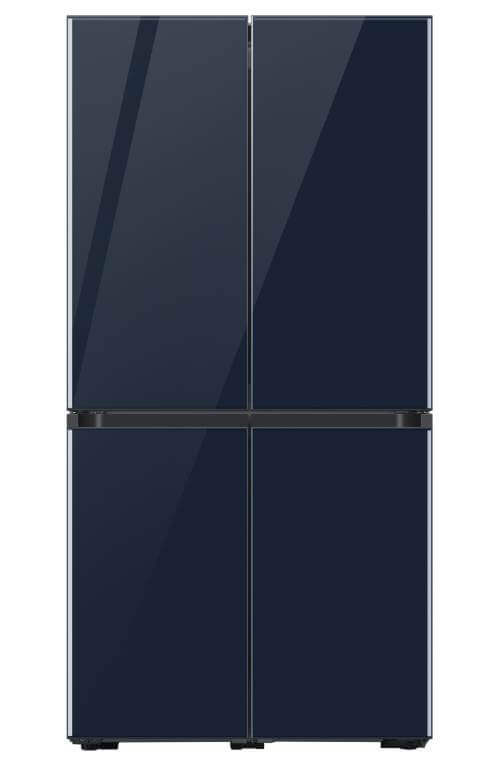מקרר 4 דלתות 636 ליטר Samsung RF70DB9125 BLUE  Bespoke כחול נייבי