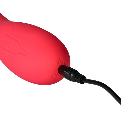  V8 PINK RECHARGEABLE TAPPING  VIBRATOR