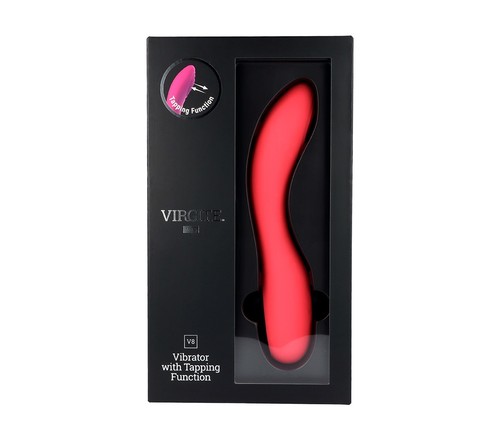  V8 PINK RECHARGEABLE TAPPING  VIBRATOR