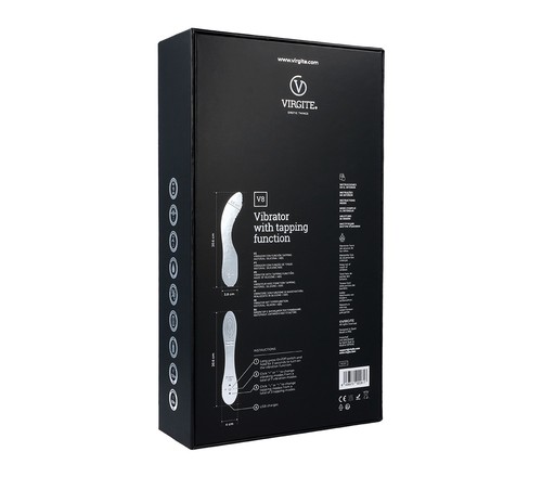  V8 PINK RECHARGEABLE TAPPING  VIBRATOR