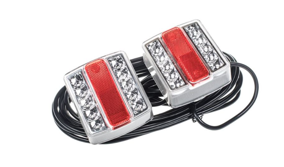 סט פנסי LED מגנטי לנגרר (12V) כולל כבל 7 מ