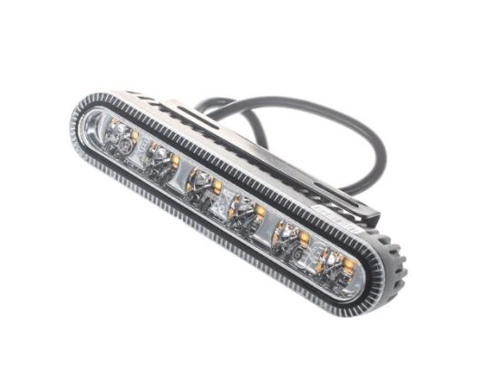 פנס עבודה מקצועי 12-24V צהוב מהבהב 6 LED ROHER
