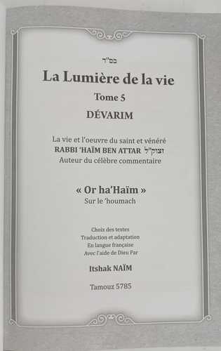La lumiere de la vie - tome5