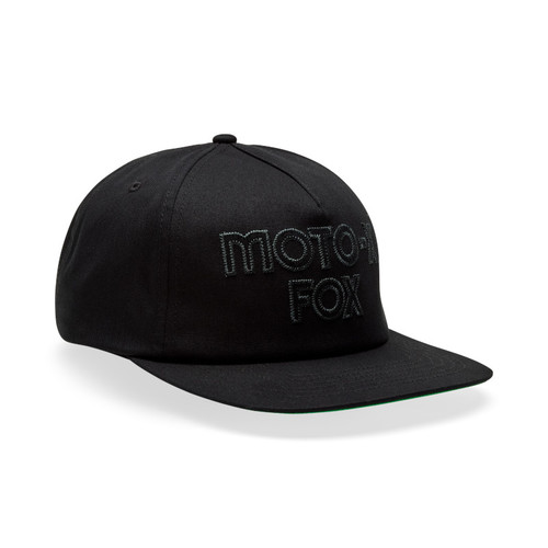 כובע פוקס שחור - FOX MOTO-X ADJSUTABLE HAT V25