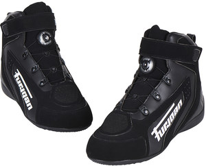 נעלי רכיבה חסינות מים פוריגן שחור / לבן -  FURYGAN V4 EASY D3O SHOES