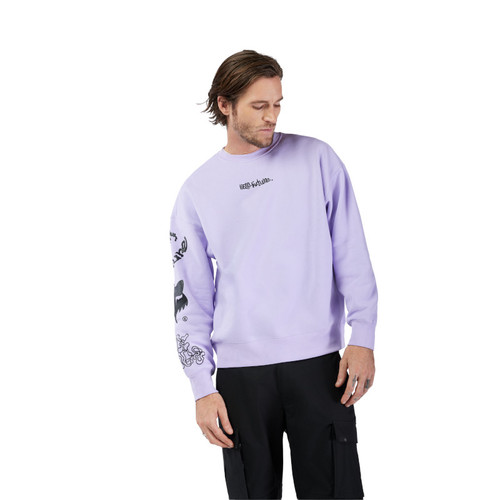 קפוצ'ון פליז אוברסייז פוקס סגול - FOX HELLO FUTURE OVERSIZED PO FLEECE V25