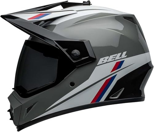 קסדה דו שימושית בל אפור / כחול / אדום - BELL MX-9 ADV MIPS 