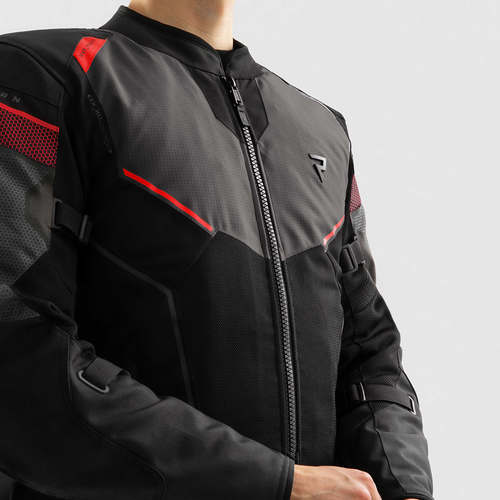 מעיל רב עונתי רבל הורן שחור / אפור / אדום  - REBELHORN HIFLOW V TEXTILE JACKET