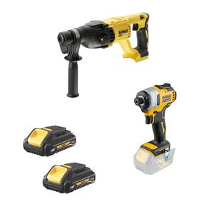 סט פטישון 133 + אימפקט 809 כולל 2 סוללות 3 אמפר Dewalt + תיק + מתנה לכל רוכש
