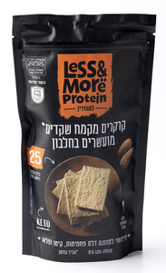 קרקרים מקמח שקדים עם חלבון 120 גרם לס אנד מור