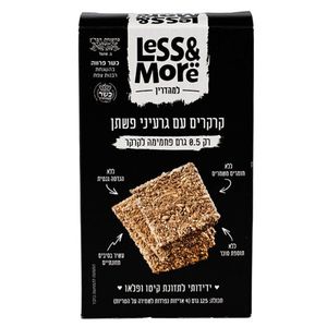 קרקרים עם גרעיני פשתן 125 גרם לס אנד מור