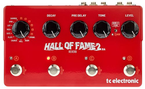 פדל ריברב לגיטרה Tc electronic hall of fame 2x4 Reverb