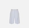 Bermuda shorts in crêpe fabric with jewel logo
