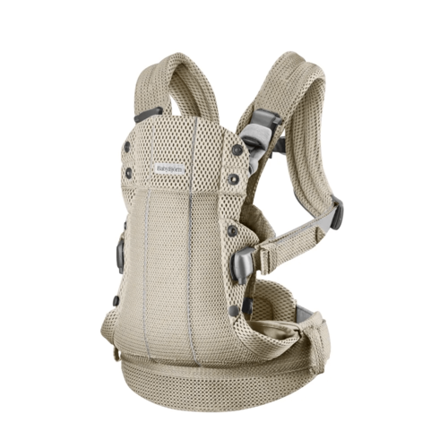 מנשא תינוק הרמוני Baby Bjorn Harmony  עם ריפוד 3D MESH בצבע Gray beige