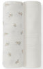 זוג חיתולי במבוק גדולים 120X120 - פריחת הכלנית- nino נינו