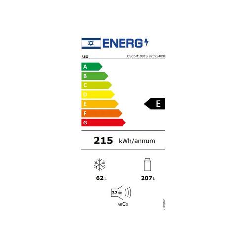 מקרר אינטגרלי מלא 269 ליטר AEG OSC6M199ES Series 6000 TwinTech