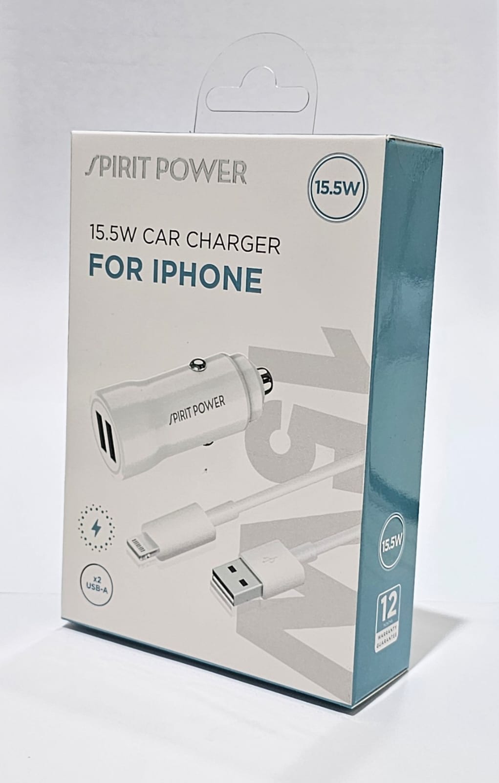 מטען רכב לאייפון SPIRIT 3.1A XUSB2