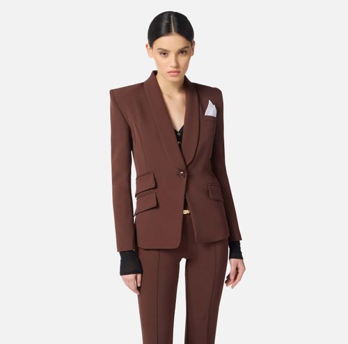 Women’s suit in crêpe fabric