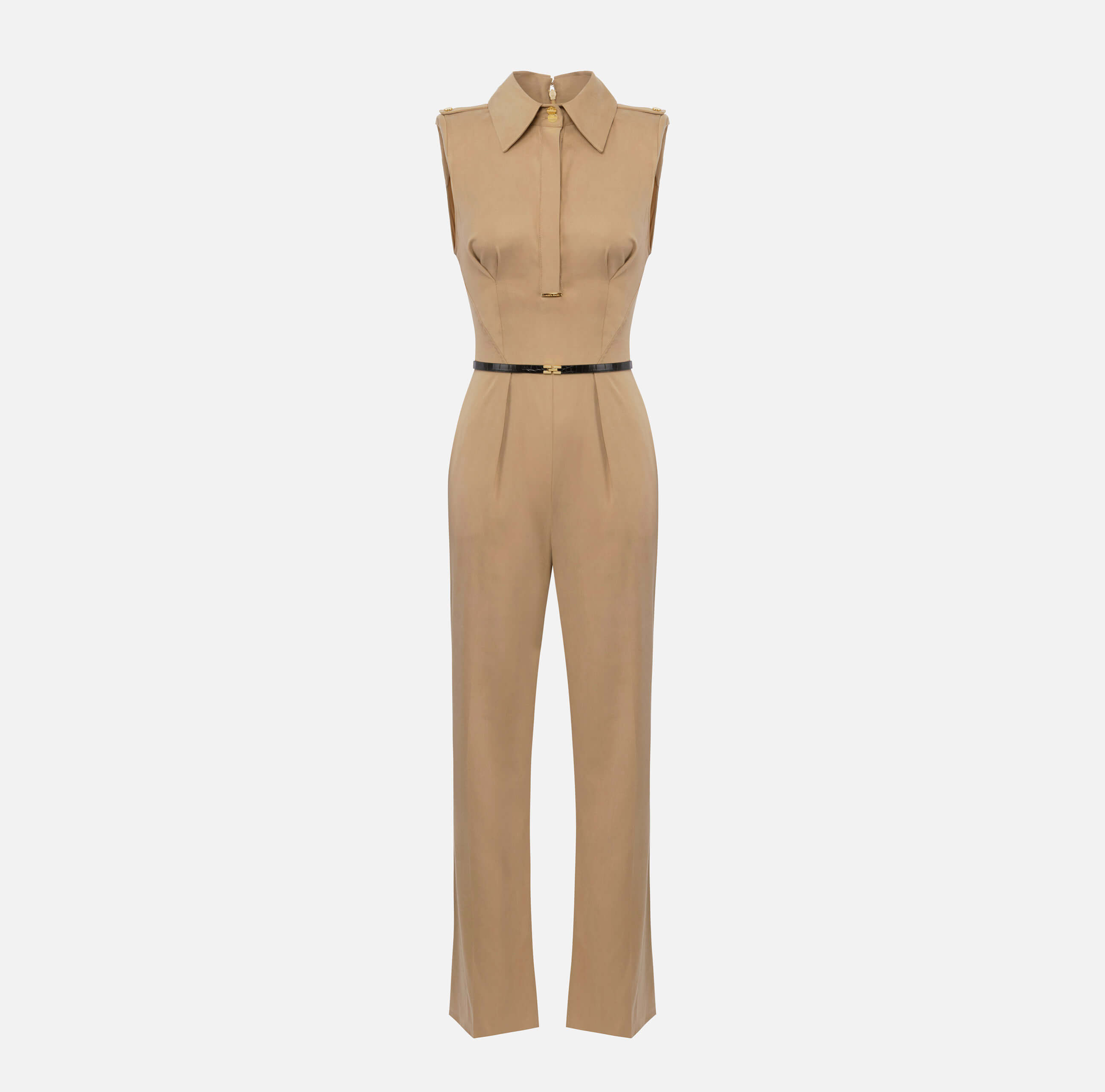 Cotton satin jumpsuit