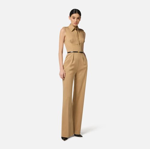 Cotton satin jumpsuit