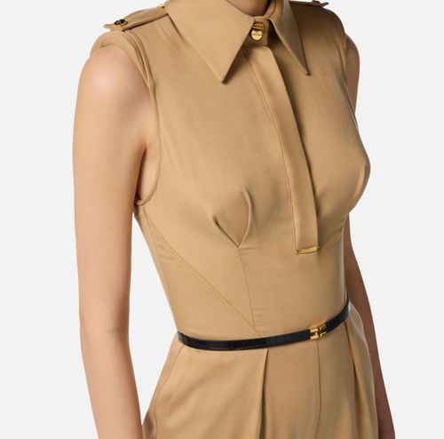 Cotton satin jumpsuit