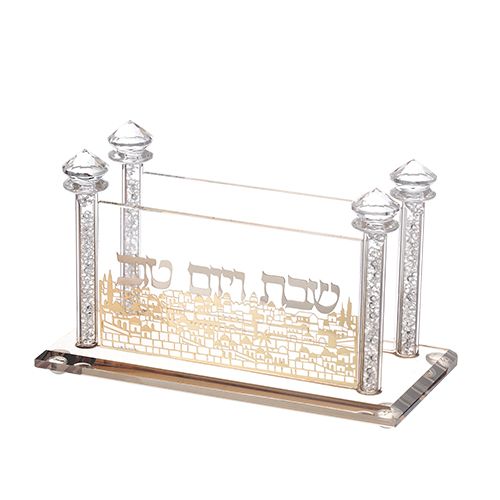 מפיון קריסטל מהודר עם פלקטה 