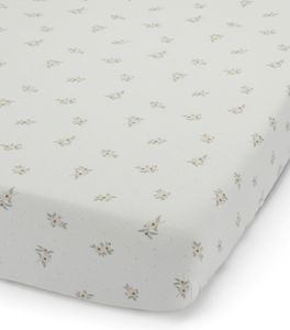 סדין מעוצב למיטת תינוק או מעבר 100% כותנה - פריחת הכלנית