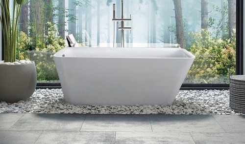 אמבטיה אקרילית Free Standing 170X78X60 MTI-410פריסטנדינג מעוגלת לבן מבריק
