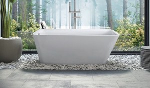 אמבטיה אקרילית Free Standing 170X78X60 MTI-410 פריסטנדינג מעוגלת לבן מבריק 