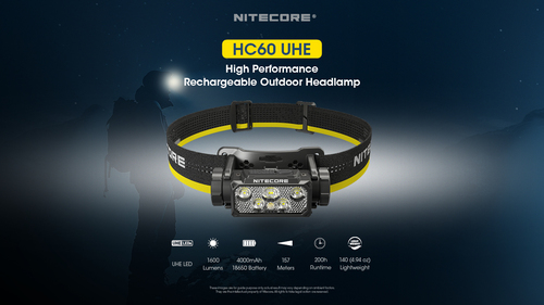 פנס נייטקור HC60 UHE NITECORE