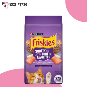 מזון יבש פריסקיז מעדני החתול (סגול) לחתול 1.42 ק"ג Friskies
